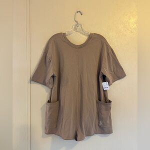 NWT Free People Movement Hot Shot Tee Romper sz XS